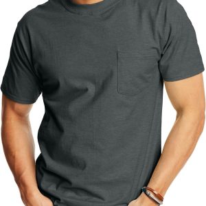 Men's Heavyweight Cotton Pocket T-shirt, Loose Fit