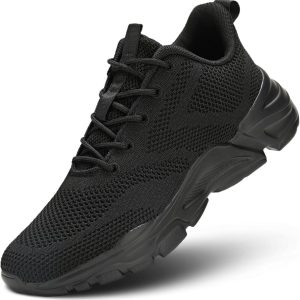 Mens Road-Running Shoes Walking Shoes Fashion Athletic Sneakers Working Gym Comfort Lightweight Mesh Shoes