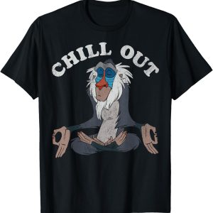 Plus Size Disney Lion King Raffichi Relaxing Meditation Pattern T-Shirt